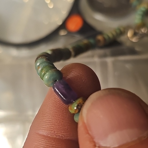 Carolyn Pollack Multicolor Turquoise Beaded Necklace 18inch/36inch end to end - Picture 9 of 17